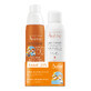 Avene set, spray protector impermeable para rostro y cuerpo para ni&#241;os, piel sensible, SPF 50+, 200 ml + agua termal, 150 ml