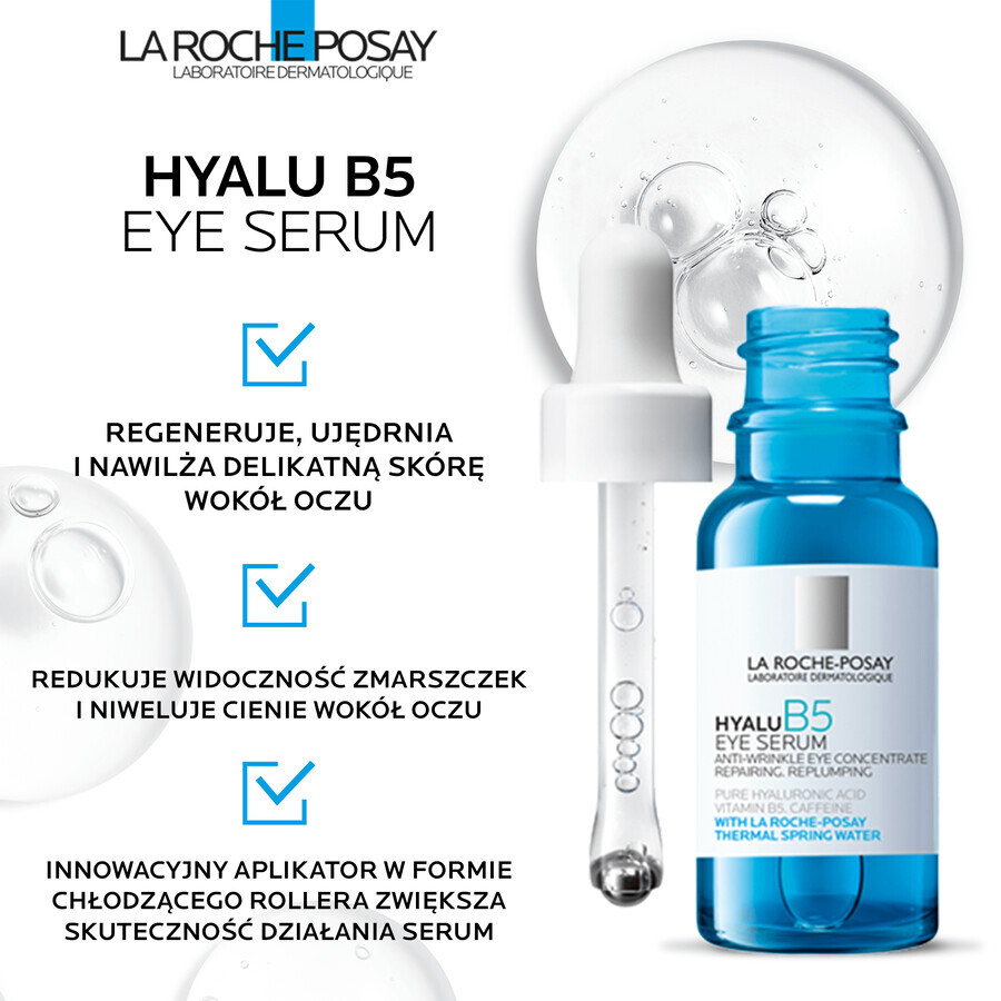 La Roche-Posay Hyalu B5, anti-wrinkle eye serum, 15 ml