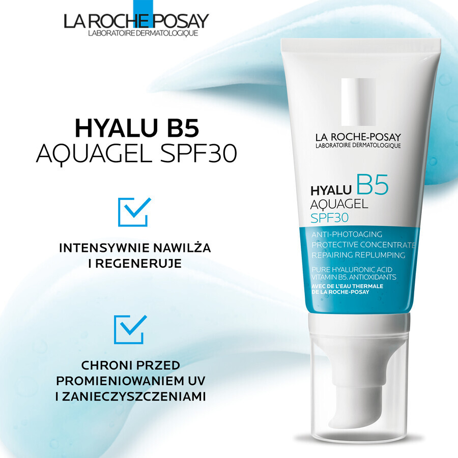 La Roche-Posay Hyalu B5 Aquagel, gel-crème protecteur contre le photovieillissement, SPF 30, 50 ml 