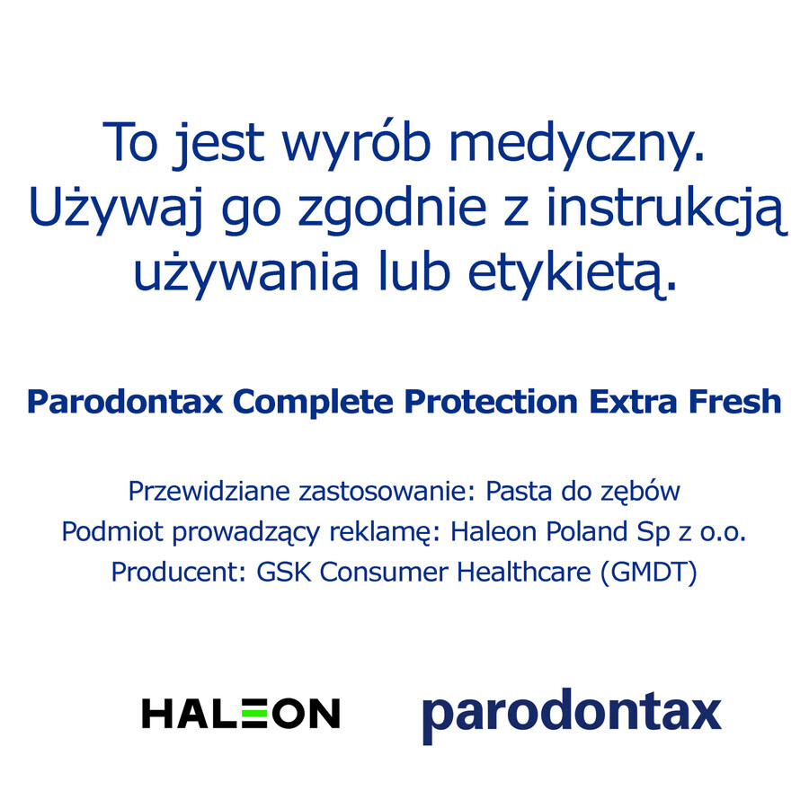 Parodontax Complete Protection Extra Fresh, pasta de dientes, 75 ml