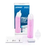 Novama Pingo Spark, aspirador nasal eléctrico con luz, rosa pastel, 0-12 años