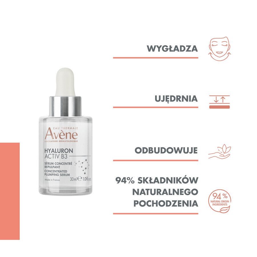 Avene Hyaluron Activ B3 Konzentriertes füllendes Serum, 30 ml