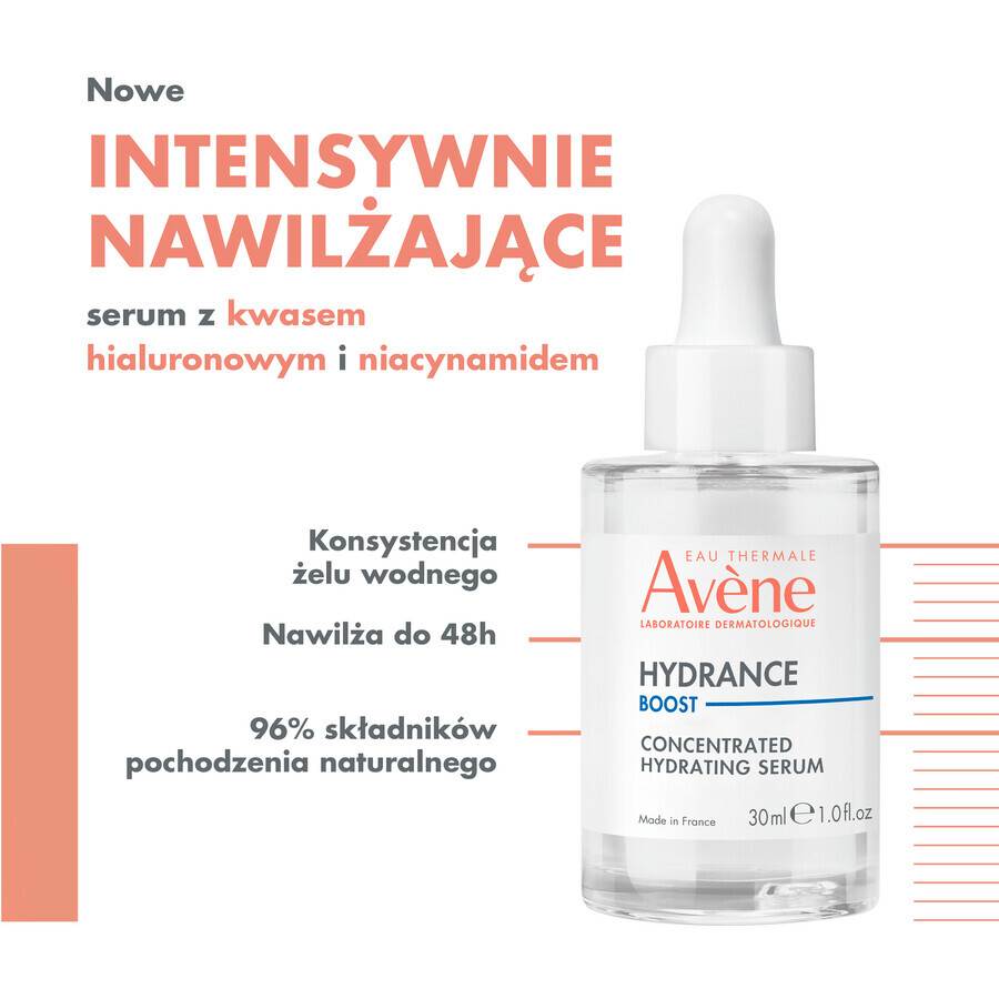 Avene Hydrance Boost, suero hidratante concentrado, 30 ml