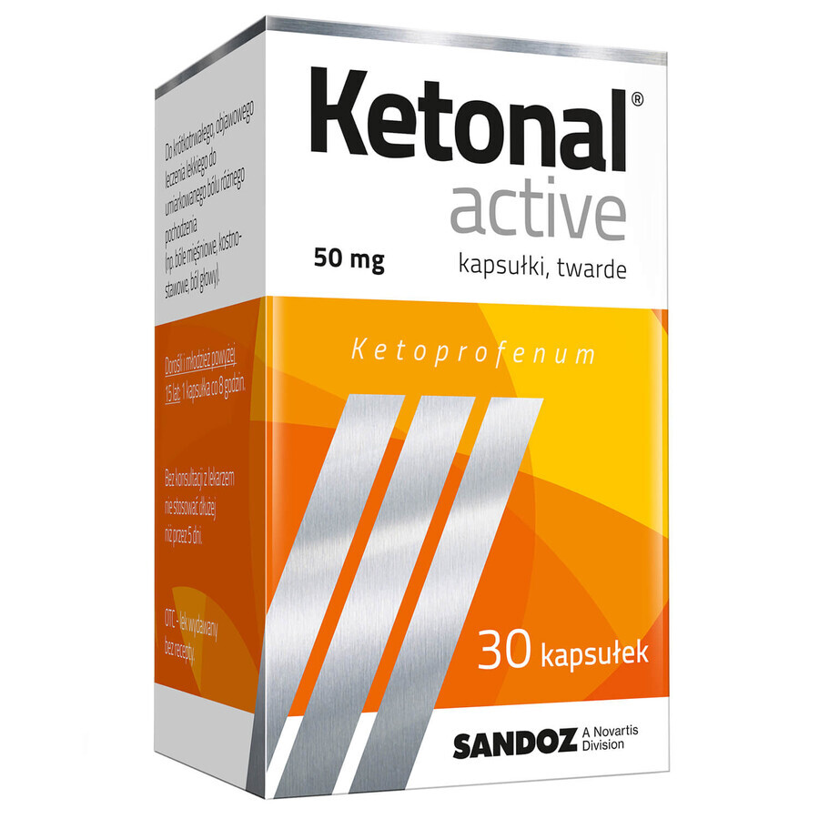 Ketonal Aktiv 50 mg, 30 Kapseln