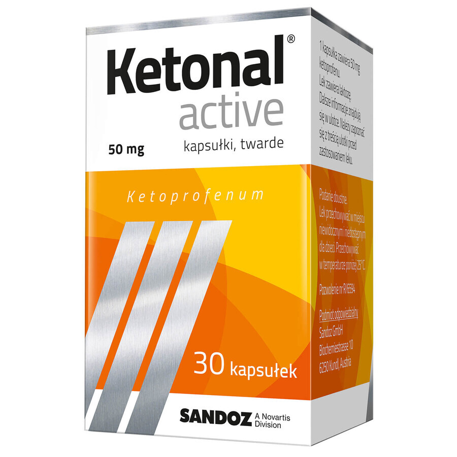 Ketonal Aktiv 50 mg, 30 Kapseln