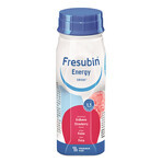 Fresubin Energy Drink, preparado nutricional, sabor fresa, 4 x 200 ml