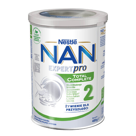 Nestle NAN Expertpro Total Complete 2, leche de continuación, a partir de 6 meses, 400 g