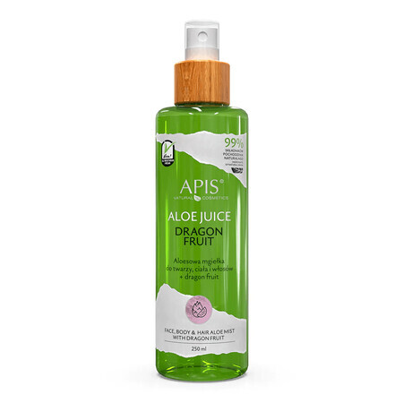 Apis Aloe Vera, bruma de aloe para rostro, cuerpo y cabello, con fruta del dragón, 250 ml