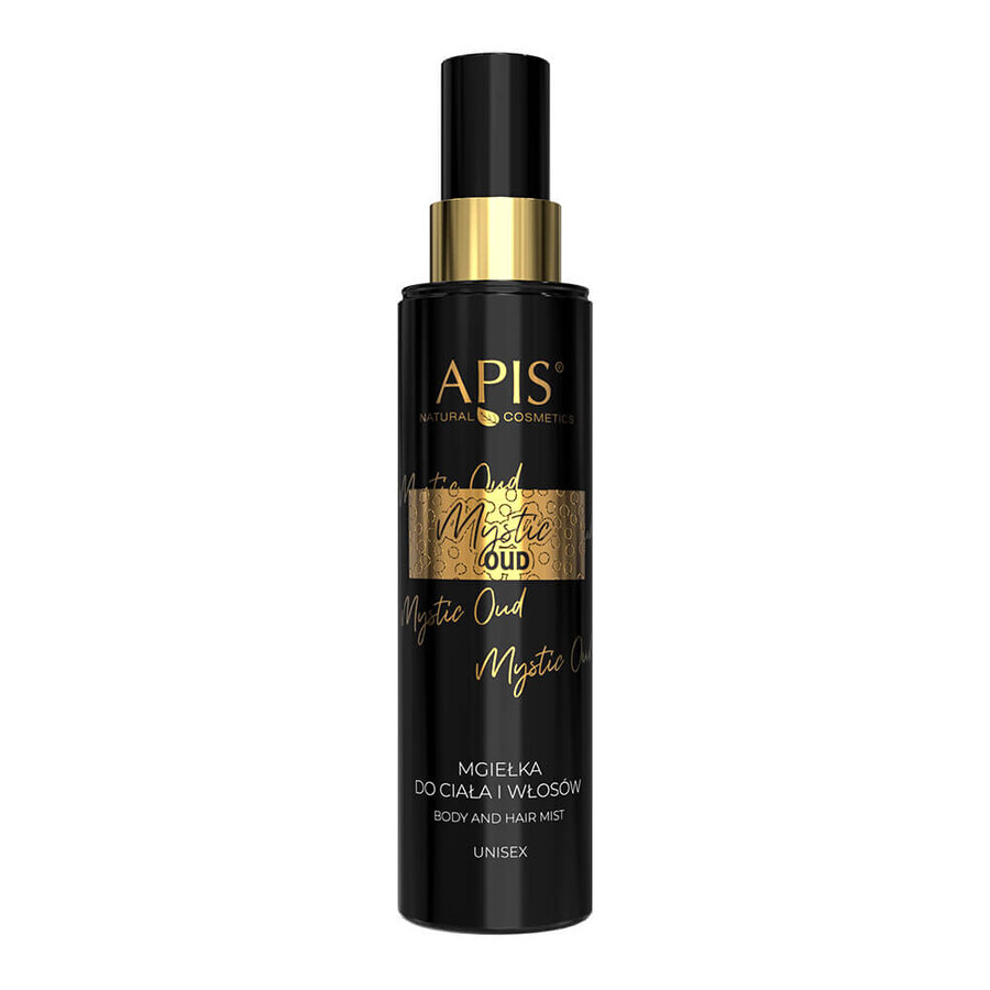 Apis Mystic Oud, bruma para cuerpo y cabello, 150 ml