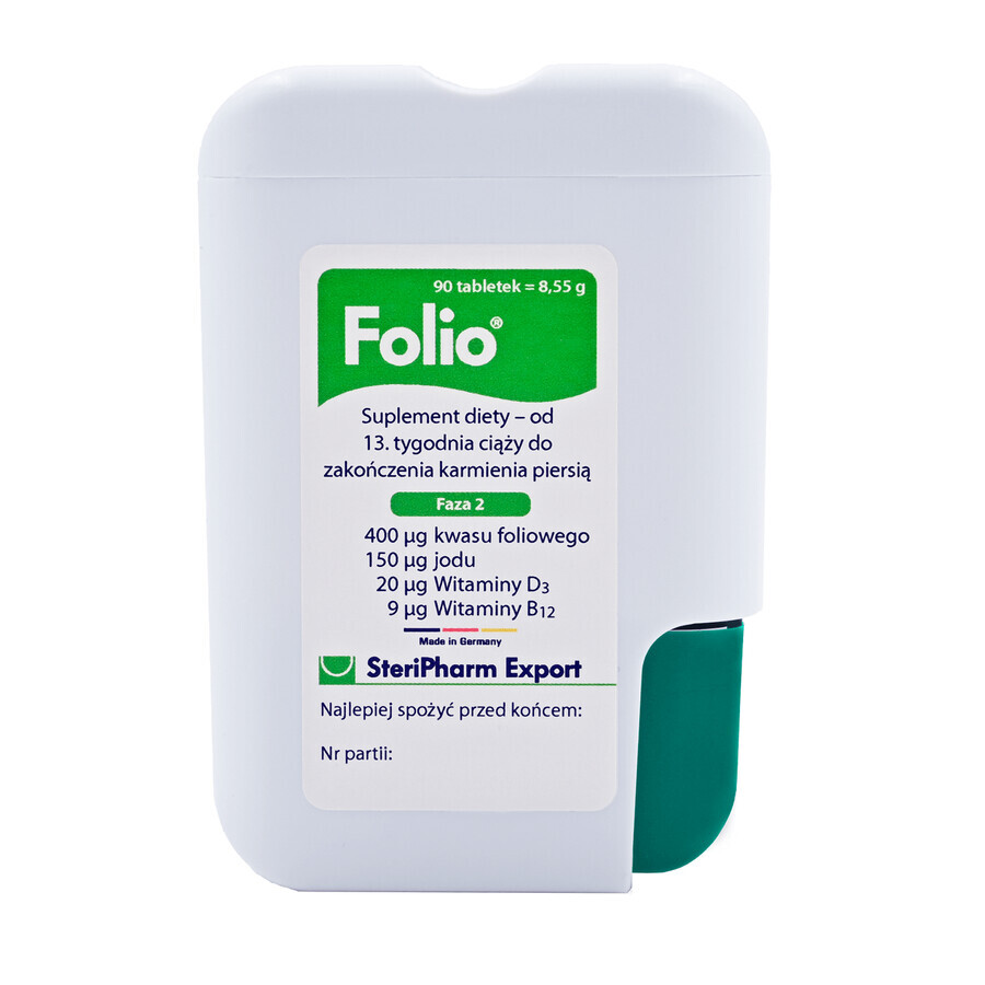 Folio Fase 2, 90 comprimidos