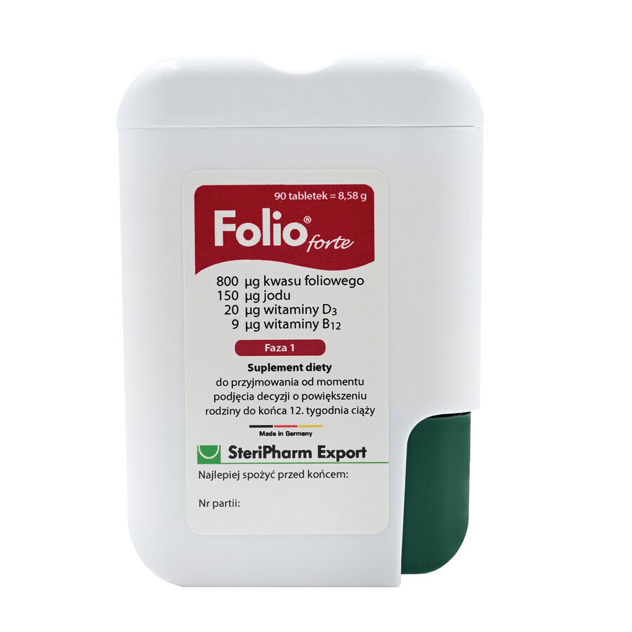 Folio Forte Fase 1, 90 comprimidos