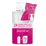 Set SVR Sensifine AR Eau Micellaire, acqua micellare lenitiva, pelle vascolare, 400 ml + ricambio, 400 ml