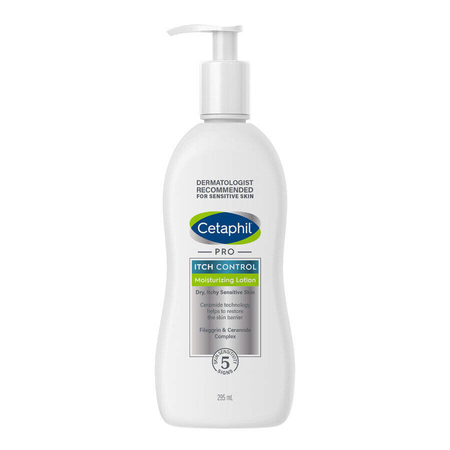 Cetaphil Pro Itch Control, bálsamo hidratante para rostro y cuerpo, para bebés y niños, 295 ml