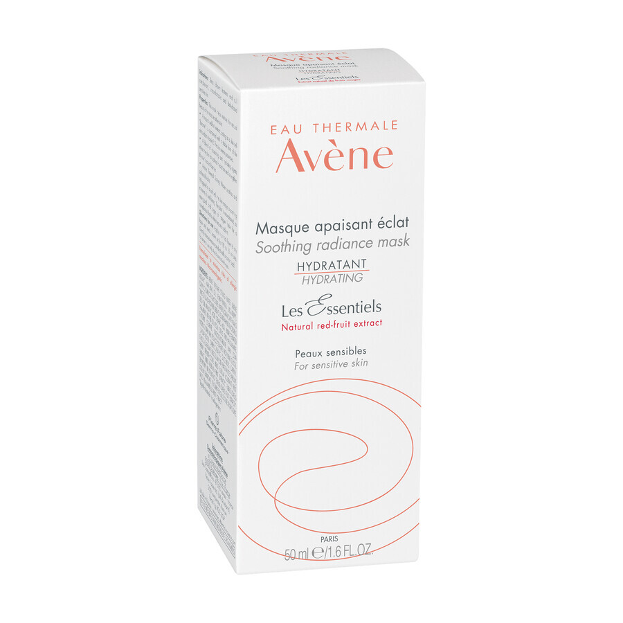 Avene Les Essentiels, mască calmantă și iluminatoare, piele sensibilă, 50 ml