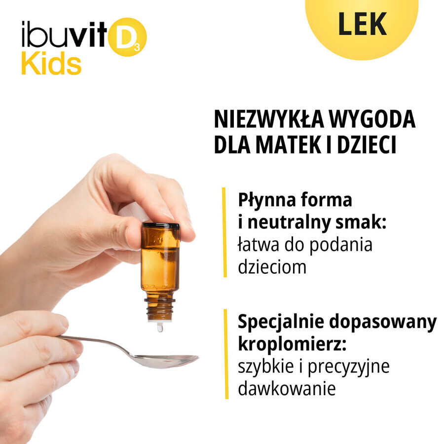 Ibutiv D3 Kids 15000 UI/ml, picături orale, soluție, 10 ml