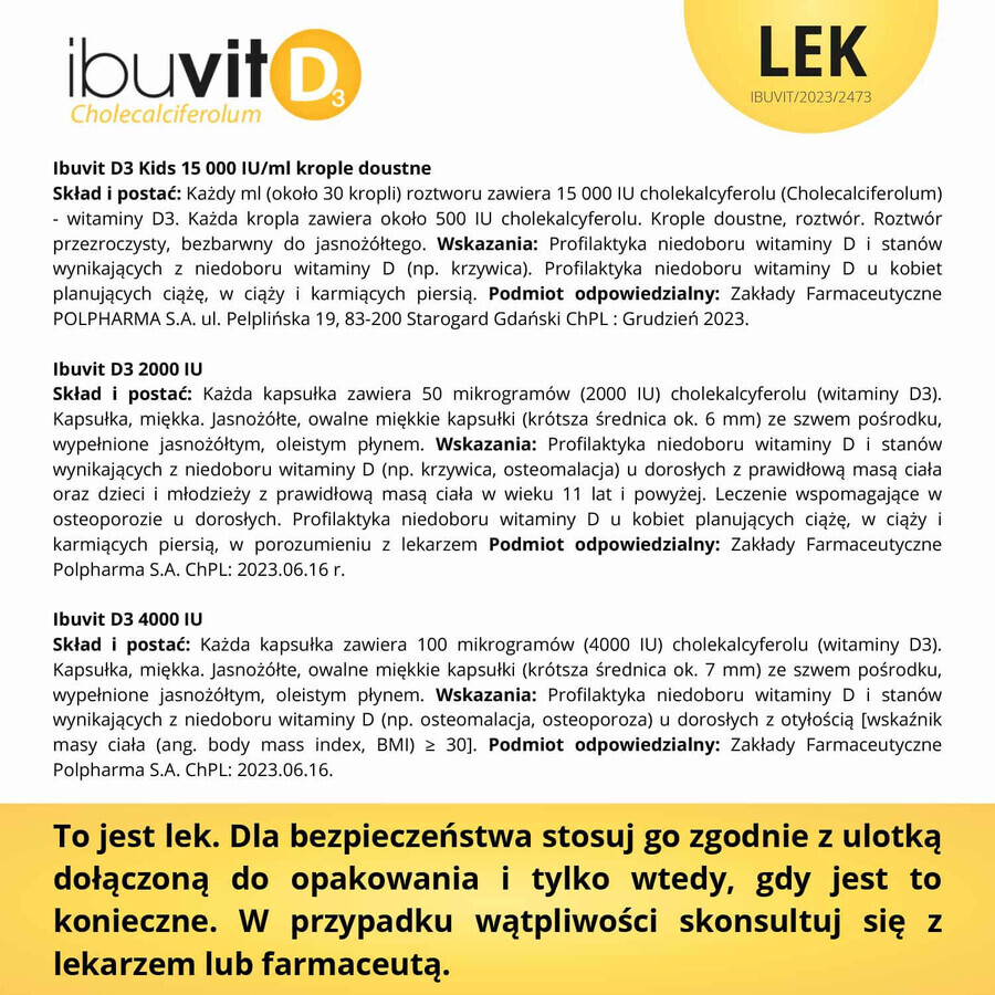 Ibutiv D3 Kids 15000 UI/ml, picături orale, soluție, 10 ml