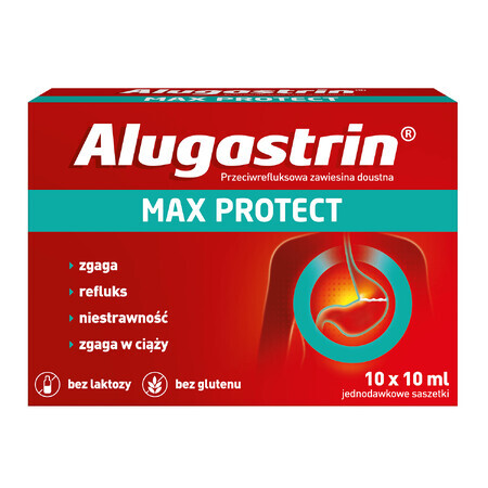 Alugastrin Max Protect, suspension orale, 10 sachets