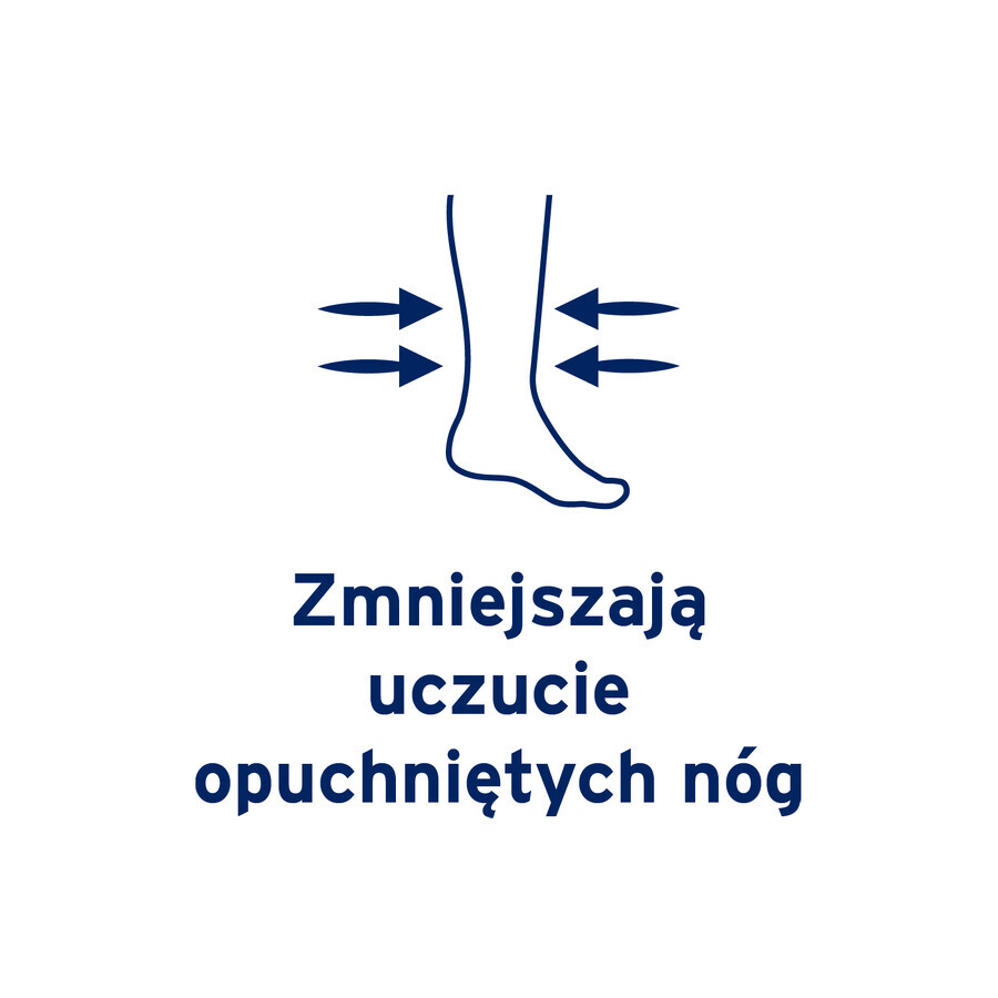 Jobst Travel, chaussettes de compression pour les genoux, 15-20 mmHg, verges fermées, taille 4, noir