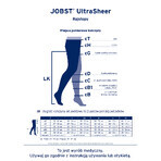 Jobst Ultra Sheer, medias de compresión, CCL2, puntera cerrada, talla 2, natural