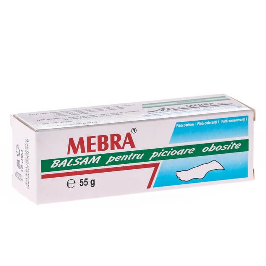 Balsem voor vermoeide voeten, 55 g, Mebra