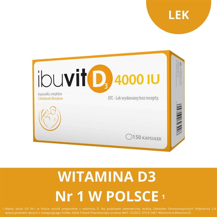 Ibuvit D3 4000 UI, 150 capsule