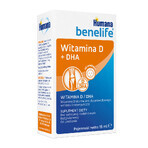 Humana Benelife Vitamina D + DHA, desde el nacimiento, 15 ml