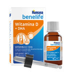 Humana Benelife Vitamina D + DHA, desde el nacimiento, 15 ml