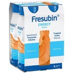 Fresubin Protein Energy Drink, preparado nutricional, sabor a frutas tropicales, 4 x 200 ml