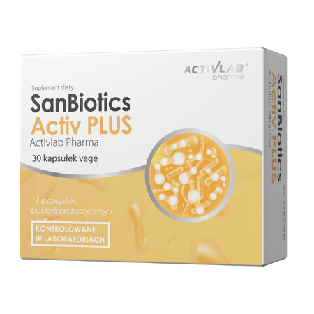 Activlab Pharma SanBiotics Activ Plus, 30 cápsulas vegetales