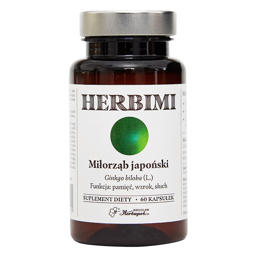 Herbimi Ginkgo biloba, 60 capsule