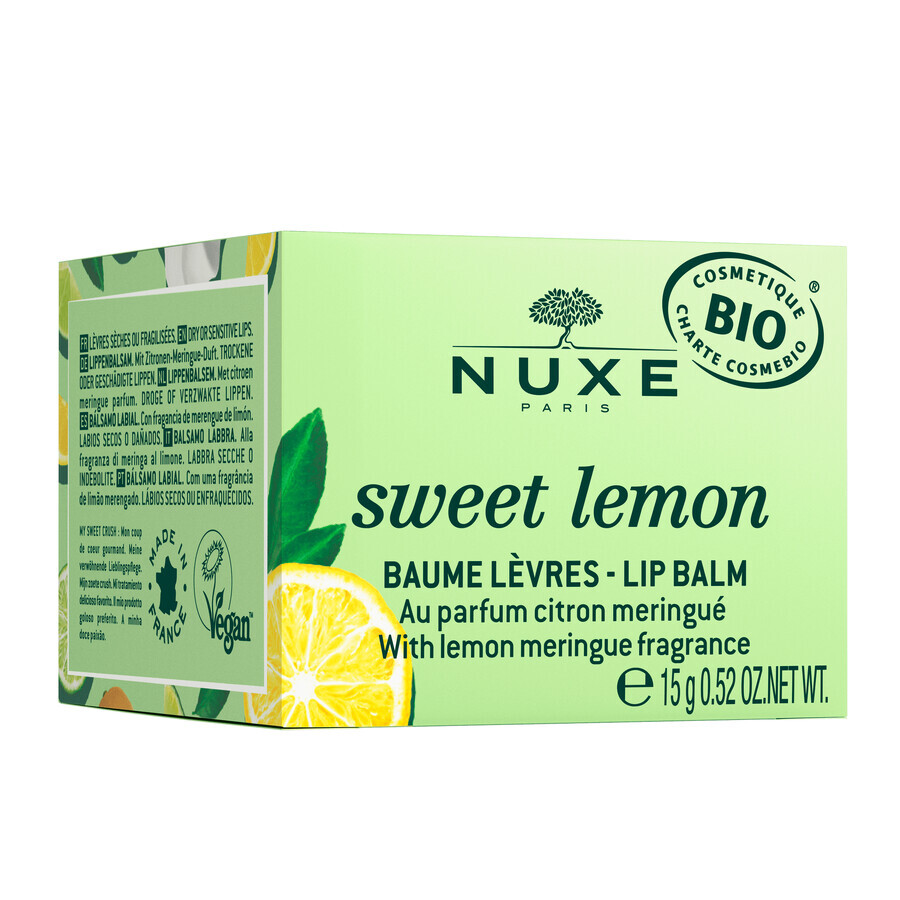 Nuxe Sweet Lemon, baume à lèvres, 15 g