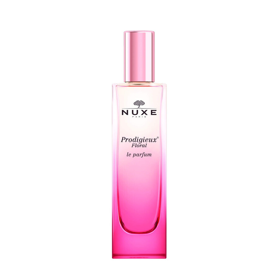 Nuxe Prodig Floral set cu geantă de machiaj, gel de duș, 30 ml + ulei, 10 ml + parfum, 15 ml + cremă, 15 ml