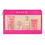 Nuxe Prodig Floral set cu geantă de machiaj, gel de duș, 30 ml + ulei, 10 ml + parfum, 15 ml + cremă, 15 ml