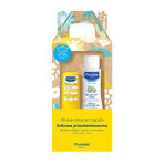 Mustela Sun Holiday Adventure set, barra de protección solar, FPS 50, 9 ml + gel lavante, 100 ml