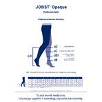 Jobst Opaque, calcetines de compresión, CCL2, punta cerrada, talla 2 Petit, caramelo