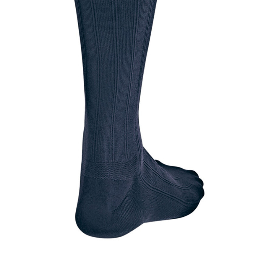 Jobst For Men Explore, chaussettes de compression pour le genou, CCL2, bout fermé, taille 2, bleu marine