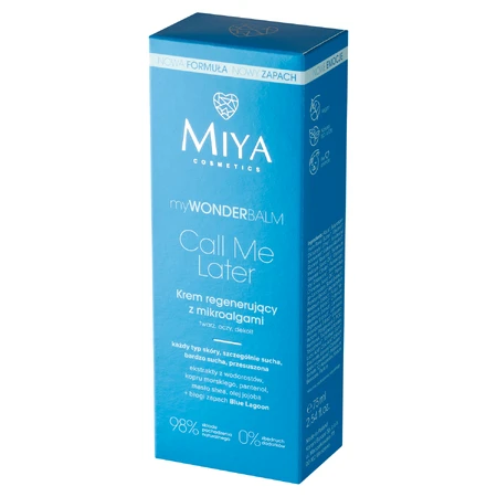 Miya myWONDERBALM Call Me Later, crema regeneradora con microalgas, 75 ml