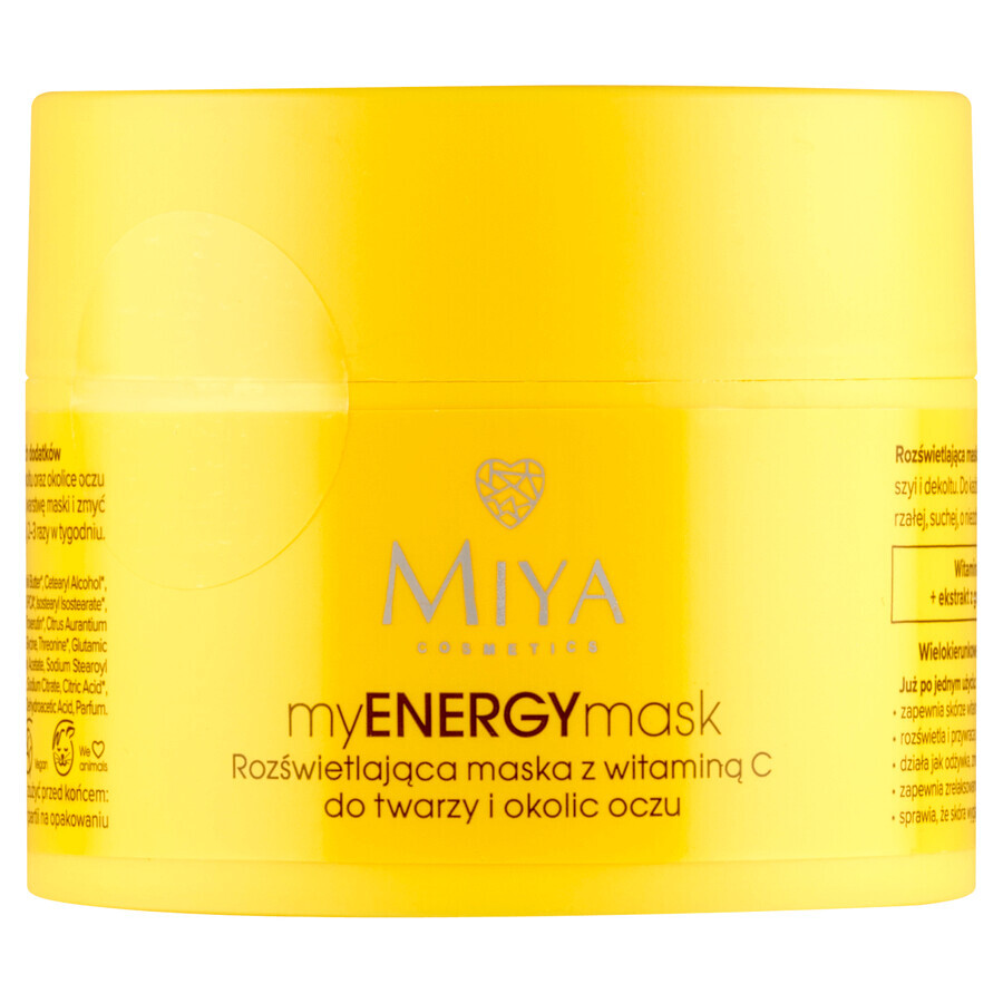 Miya myENERGYmask, mascarilla iluminadora con vitamina C, 50 ml