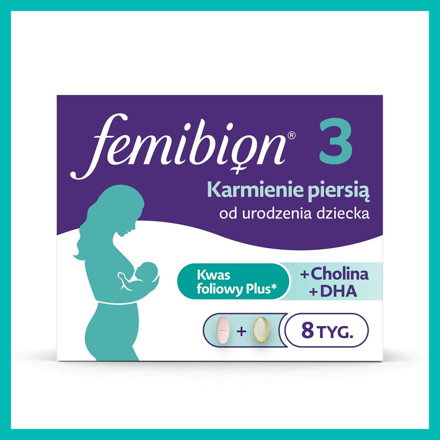 Femibion ​​3 Lactancia Materna, 56 comprimidos + 56 cápsulas