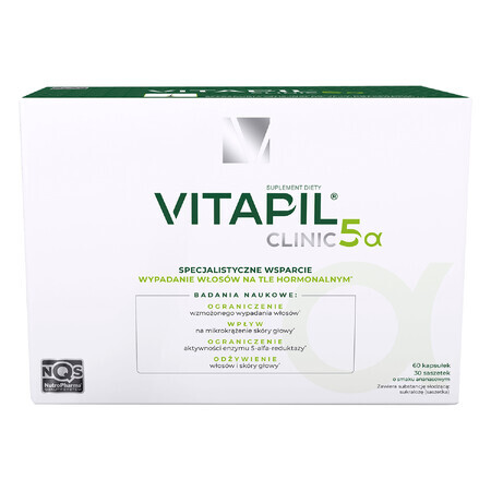 Vitapil Clinic 5alpha, 30 sobres + 60 cápsulas