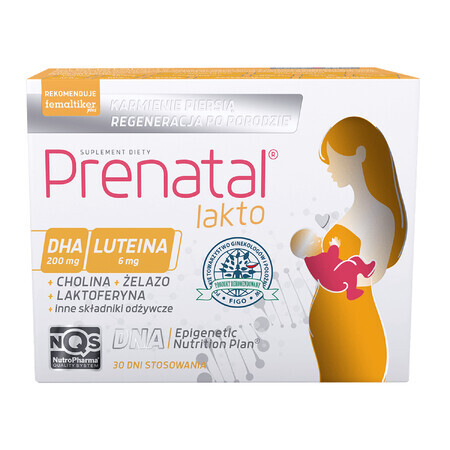 Prenatal Lakto, 30 cápsulas duras + 30 cápsulas blandas