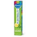 Plusssz Elektrolity + 100% Multivitamin, sabor menta-limón, 24 comprimidos efervescentes