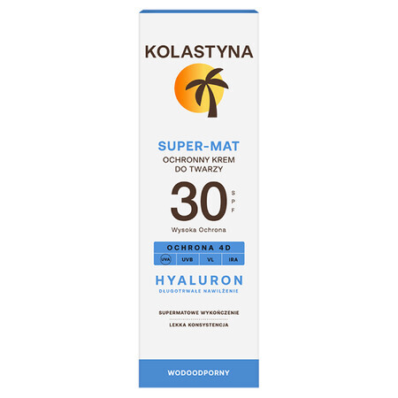 Kolastyna, crema facial protectora supermate, SPF 30, 50 ml