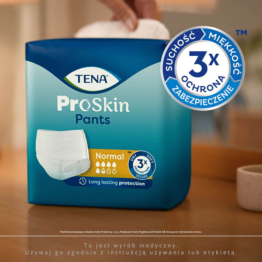 Tena Pants ProSkin, calzoncillos absorbentes, talla XL, 120-160 cm, Normal, 30 unidades