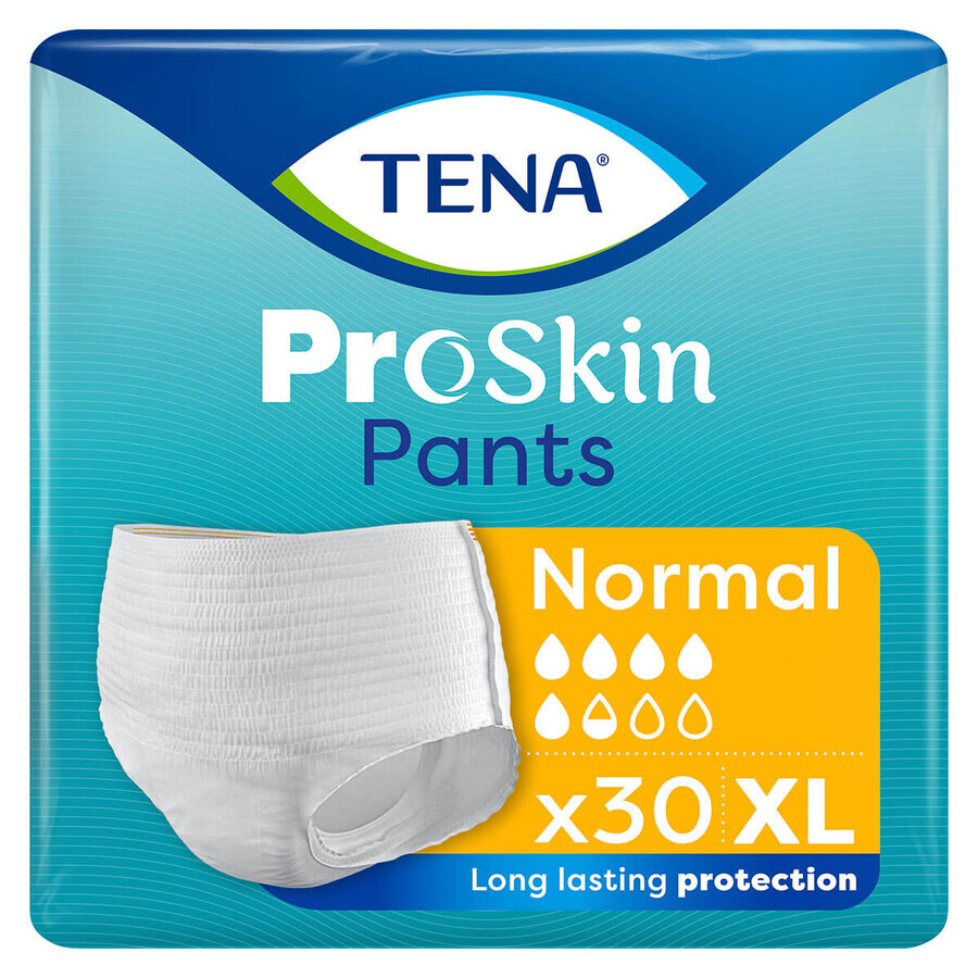 Tena Pants ProSkin, calzoncillos absorbentes, talla XL, 120-160 cm, Normal, 30 unidades