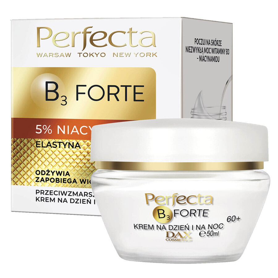 Perfecta B3 Forte 60+, Anti-Falten-Gesichtscreme, Tag und Nacht, 50 ml