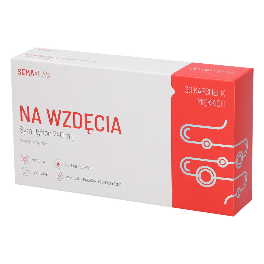 SEMA Lab Para las flatulencias 240 mg,30 cápsulas blandas