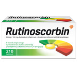 Rutinoscorbin 25 mg + 100 mg, 210 film-coated tablets