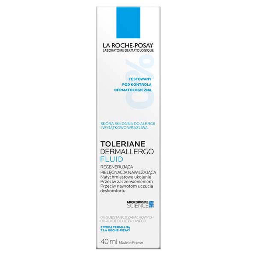 La Roche-Posay Toleriane Dermallergo, flüssige, regenerierende Feuchtigkeitspflege, 40 ml