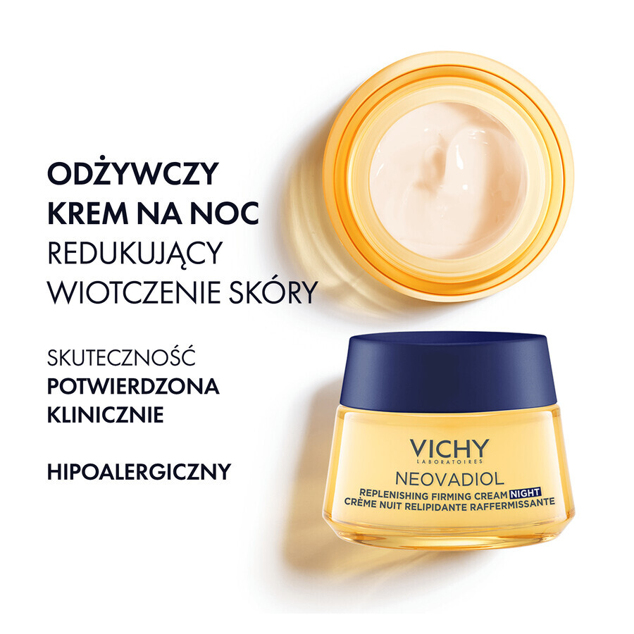 Vichy Neovadiol Post-Menopause, restaurative Nachtcreme gegen Hauterschlaffung, 50 ml